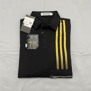 Black and Yellow Kids Polo Shirt